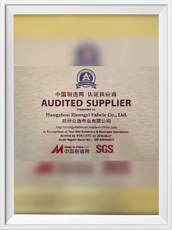 certified supplier